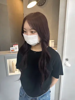 ロング りおん レイヤー/ベージュのヘアスタイル