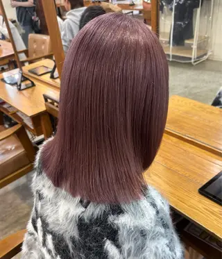 ミディアム カラー 無料ボブカットモデル 様募集中/あいらのヘアスタイル