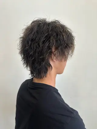 ミディアム ハイトーン/デザイン /パーマ/本田誠人のヘアスタイル