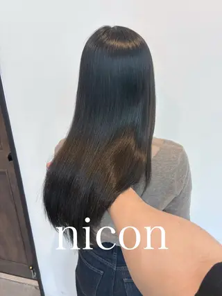 ロング 髪質改善 髪質改善カラーのヘアスタイル