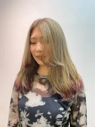 ロング 木村 夢のヘアスタイル