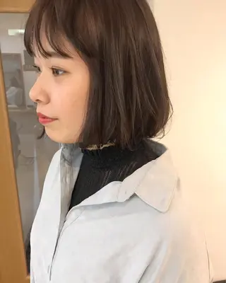 ショート クニモトハルナ ボブ/柔らかカラーのヘアスタイル