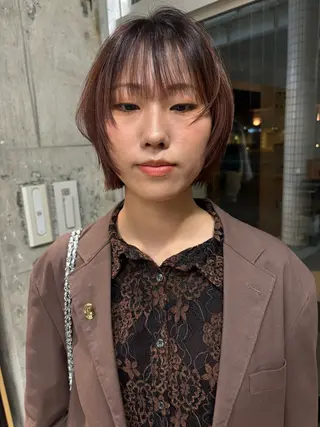 ショート タケ/ボブカット ブリーチモデルのヘアスタイル