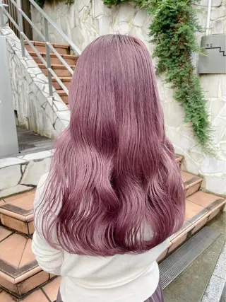 ロング カラー パーマ ヘアアレンジ メンズ キッズ ネイル マツエク・マツパ アイブロウ 💖オタク美容師 ꒰ঌ♡モモ♡໒꒱のヘアスタイル