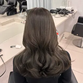 ミディアム ️髪質改善カラー /美髪矯正🎀こゆきのヘアスタイル