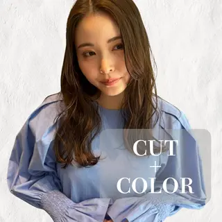 セミロング カラー 名駅セット/オトナ 女子🦋Wakanaのヘアスタイル