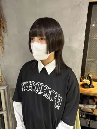 ミディアム ウルフ レイヤー パーマ🪐MANAのヘアスタイル