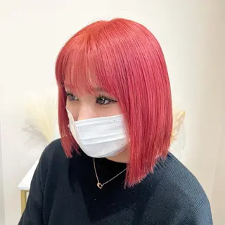 ミディアム カラー 髪質改善/韓国ヘア 顔まわり特化yutoのヘアスタイル