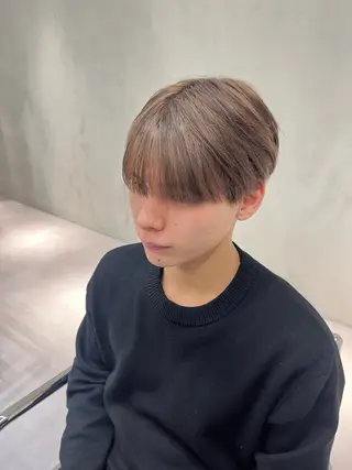 ショート カラー メンズ ⚡メンズパーマフ ェードカットTomyのヘアスタイル