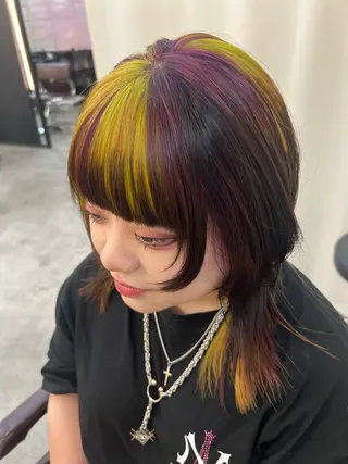 ミディアム カラー 圧倒的デザイン力 店長🎨RENAのヘアスタイル