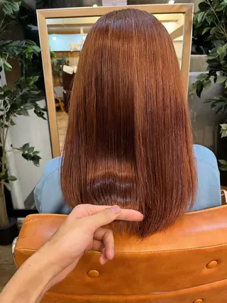 セミロング ⚪️髪質改善 縮毛 店長 コウ⚪️のヘアスタイル