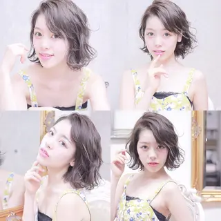 ミディアム カラー 及川 光のヘアスタイル
