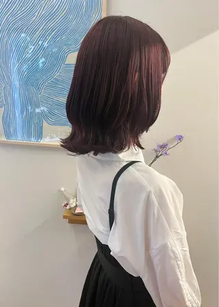 ミディアム 西山 紗耶香🪽 透明感カラー/ボブのヘアスタイル