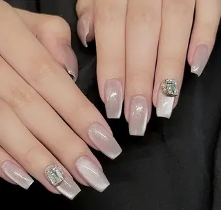 ネイル ロングネイル長さ出し 専門Spade Qのネイルデザイン