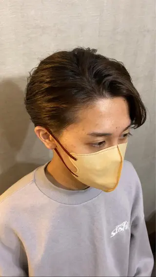 ミディアム メンズ 完全個室マンツーマン メンズサロン草野貴樹のヘアスタイル