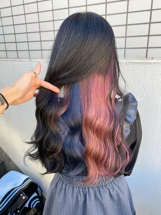 ロング カラー エフェクトブリーチ 🌟前澤啓太朗のヘアスタイル