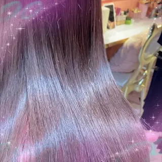 ロング カラー ビューティサロン ミルクのヘアスタイル