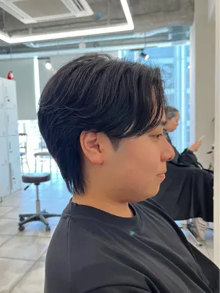 ミディアム パーマ メンズ 🏆メンズヘア特化 🥇代表りんぺーのヘアスタイル