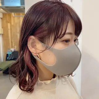 ミディアム カラー 🪭risa 暖色/レイヤー🪭のヘアスタイル