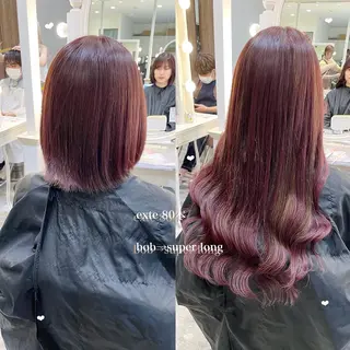 ミディアム カラー シールエクステ横浜 🐏☁️miminaのヘアスタイル