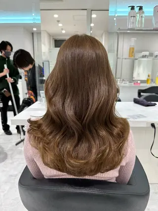 ミディアム カラー ♡上品韓国髪♡ブラ ウン/SAYATOのヘアスタイル
