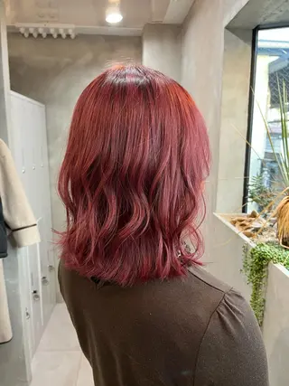 セミロング カラー RIYA❤︎ Aujuaソムリエのヘアスタイル