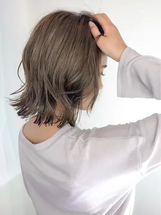 ミディアム カラー パーマ ヘアアレンジ 髪質改善透明感カラー /SHOGO☀️のヘアスタイル