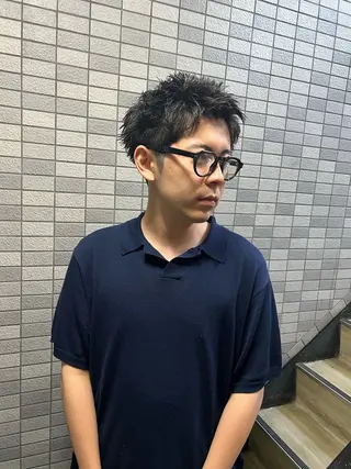 ショート パーマ メンズ 💈メンズ短髪特化 ✂︎伊藤大輝💈のヘアスタイル