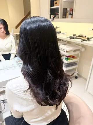 ロング パーマ 阪上 沙織のヘアスタイル
