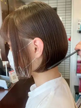 ショート 縮毛矯正/ショート/ レイヤー/畑中正敏のヘアスタイル