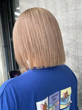 ミディアム カラー arika オケシ　リョウダイのヘアスタイル