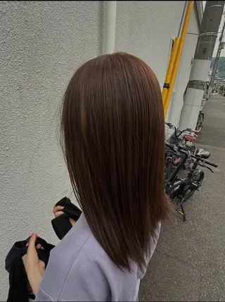 ミディアム カラー 大立 七夏のヘアスタイル