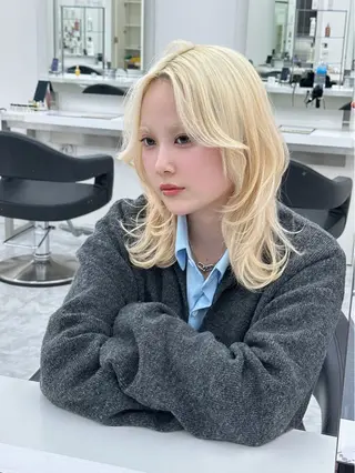 ロング カラー 海外girl/ハイト ーン/riko🫧のヘアスタイル