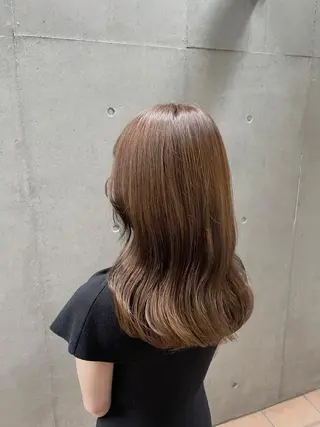 ミディアム 艶カラー/縮毛矯正 🩰chihiroのヘアスタイル