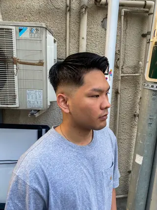ショート カラー パーマ ヘアアレンジ メンズ フェードモデル限定 🔥高円寺Maiのヘアスタイル