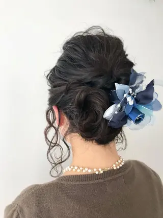 ヘアアレンジ いけだ ひかり ハイライトくびれヘアのヘアスタイル