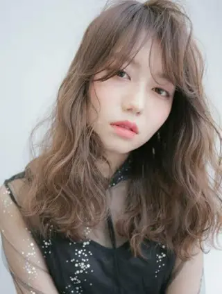 ロング カラー パーマ ヘアアレンジ ✂️✂️徳　田✂️ ✂️のヘアスタイル