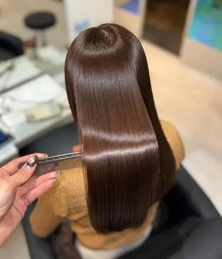 ロング カラー パーマ リピート90%超/縮 毛/酸性縮毛特化井口のヘアスタイル