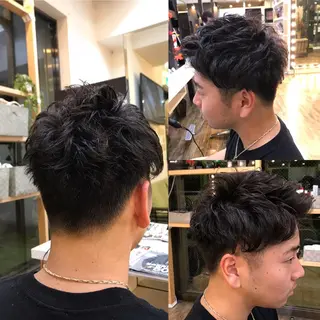 ショート パーマ メンズ 赤羽、髪質改善サロン 吉野リョウスケのヘアスタイル