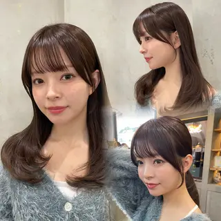 ロング 髪質改善/縮毛矯正/ レイヤーカットななこのヘアスタイル