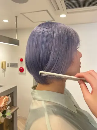 ミディアム ♡似合わせハイトーン ♡maiのヘアスタイル