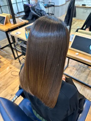 セミロング 縮毛矯正＆髪質改善 特化/ゆいのヘアスタイル