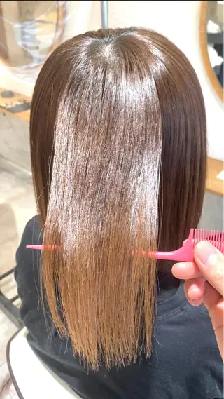 ミディアム 縮毛矯正の達人 山北　　直哉のヘアスタイル