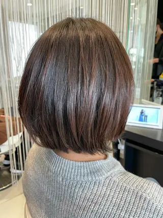 ショート 傷んだ髪をサラサラに 曲がる縮毛矯正◎高岡のヘアスタイル