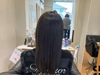 セミロング カラー 秋山知穂🧸縮毛矯正 ショート新越谷南越谷のヘアスタイル