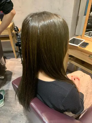 ロング 中川歩 髪質改善 ツヤカラー【横浜】のヘアスタイル