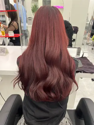 セミロング ❤︎ワンホンガーリー なハイトーンヘア❤︎のヘアスタイル