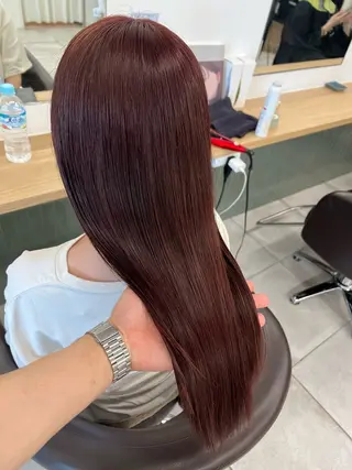 ロング カラー 赤みゼロ/透明感 カラー🌿KANTAのヘアスタイル