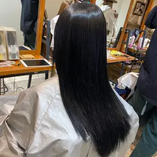 ロング カラー 韓国風・ブリーチなし ・あり後藤 一斗店長のヘアスタイル