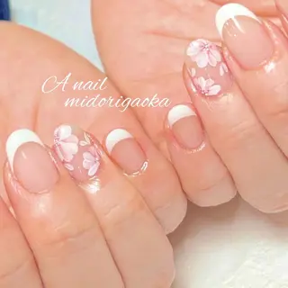 セミロング カラー キッズ ネイル 大人可愛い高技術ネイ ル♡美爪A nailのネイルデザイン